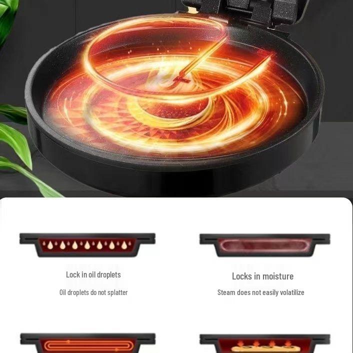 Electric Little Duck Pancake Maker: Multi-functional, Deepened, Constant Temp, Enlarged Griddle with Double-sided Heating.