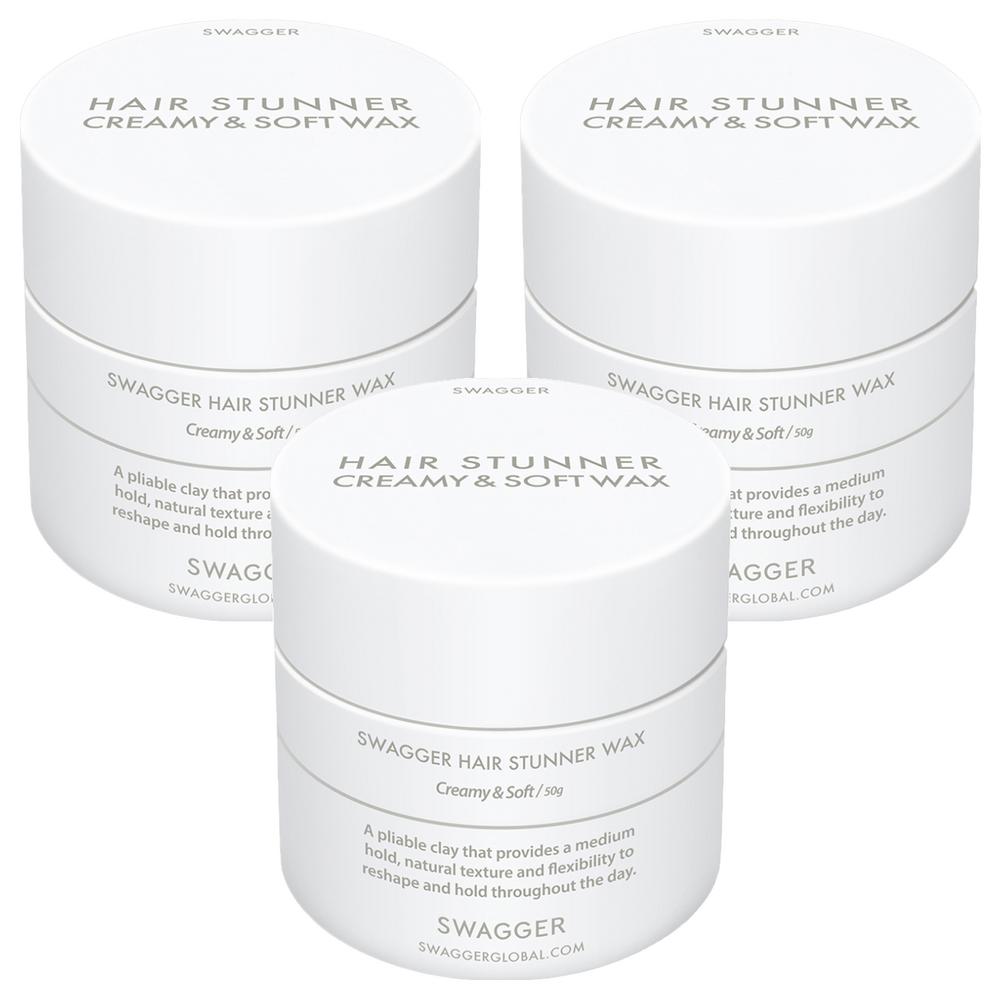 swagger Hair Stunner Wax Creamy & Soft, 50g, 3 Pieces