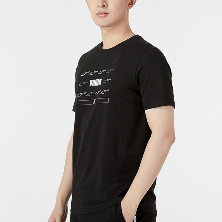 PUMA Graphic T-Shirts 'Black' Men's 849571-01