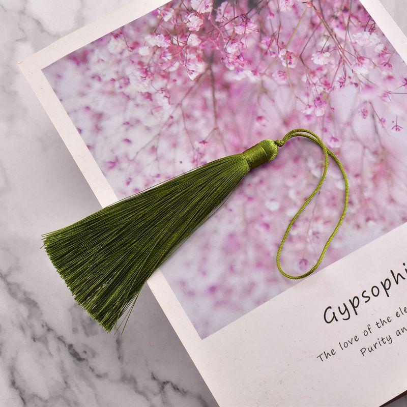 10CM Ice Silk Tassel Tassels Ancient Style Sachet Fan Pendant Bookmark Pendant Ear Diy Handmade Material Fringe Trim
