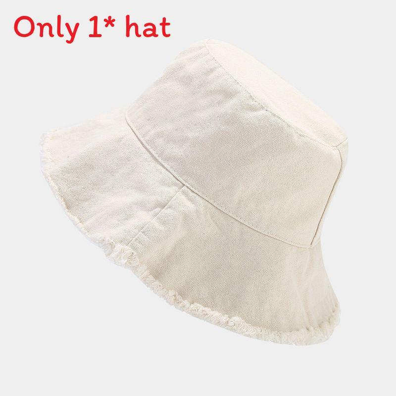 Baumwoll Fischerhut Für Männer Und Frauen Sommer Sonnenschutz Breiter Rand Lässiges Outdoor-Accessoire