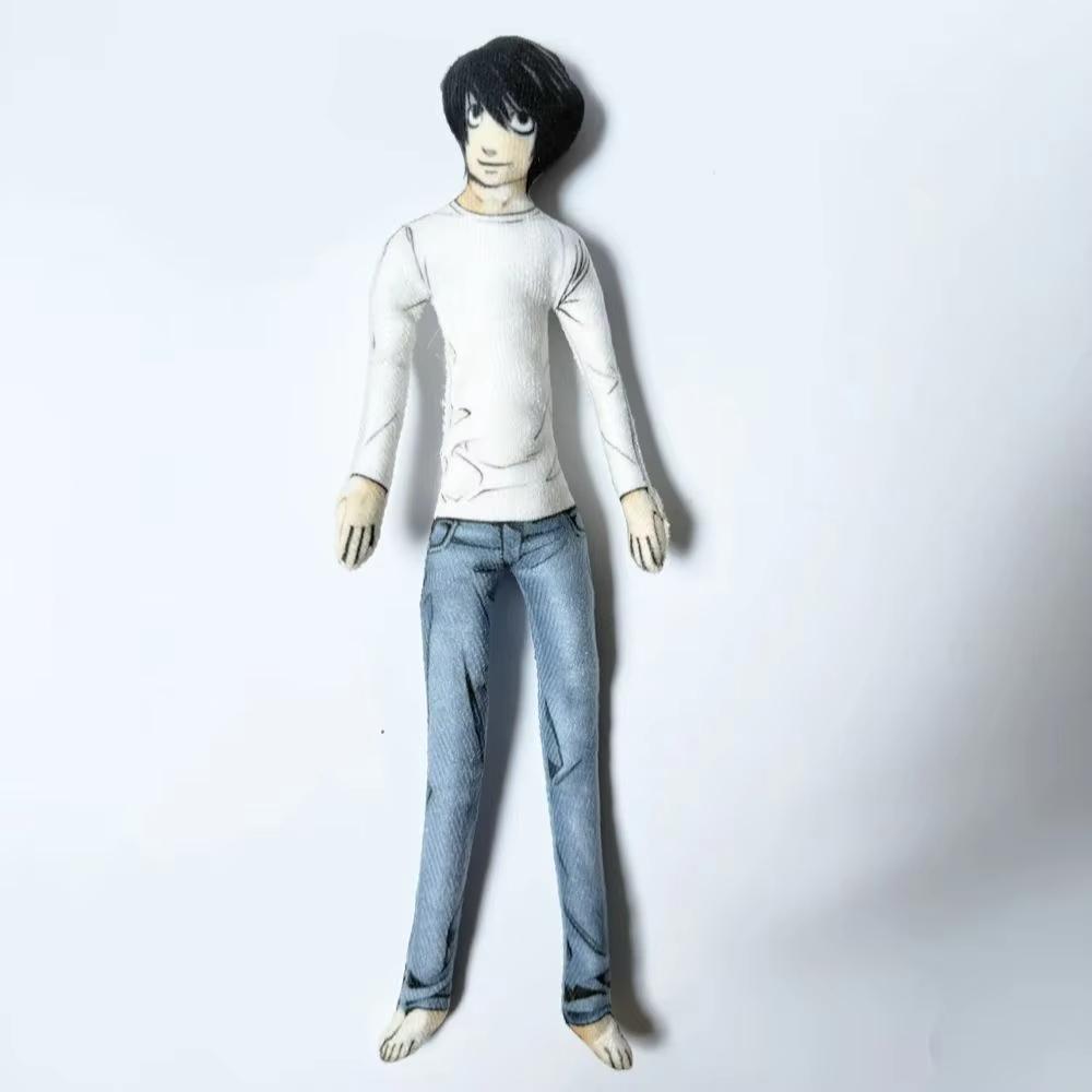 Anime 28cm Light Yagami L Speelgoed Light Yagami L Pop Slank Draaibare Vorm Speelgoed Kamer Decoratie Verjaardag Festival Kerstcadeau gray