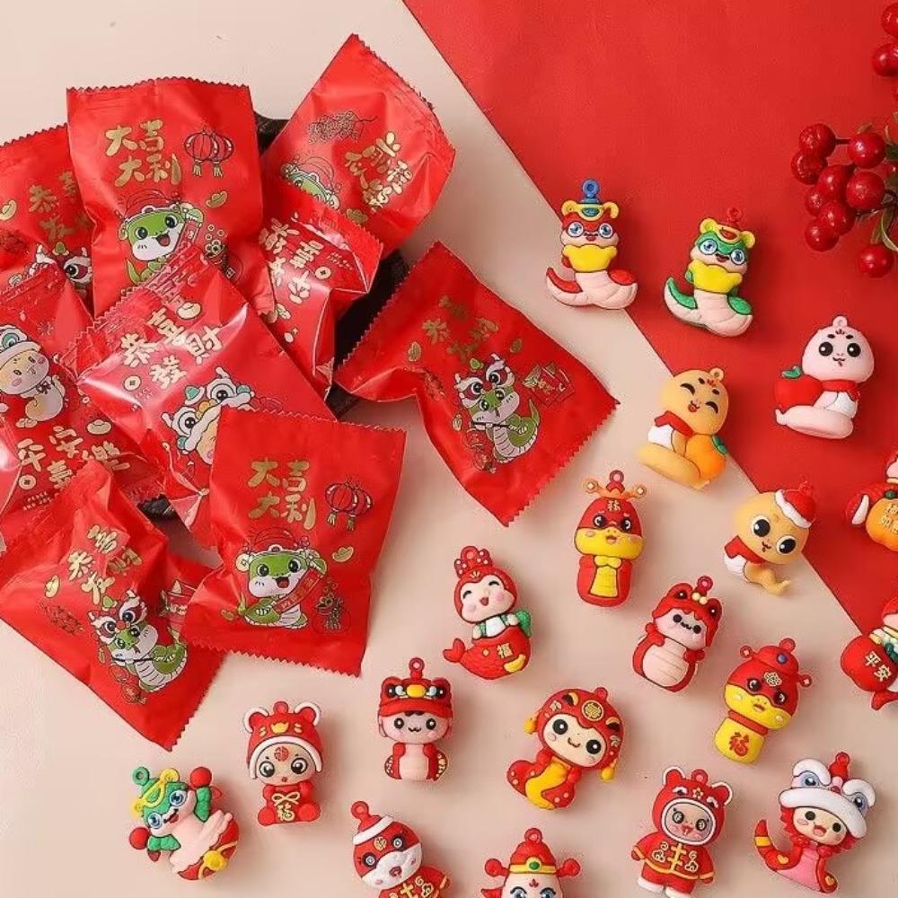 5PCS Miniature Snake Pinch Family Mini Snake Cute Blind Bag Children