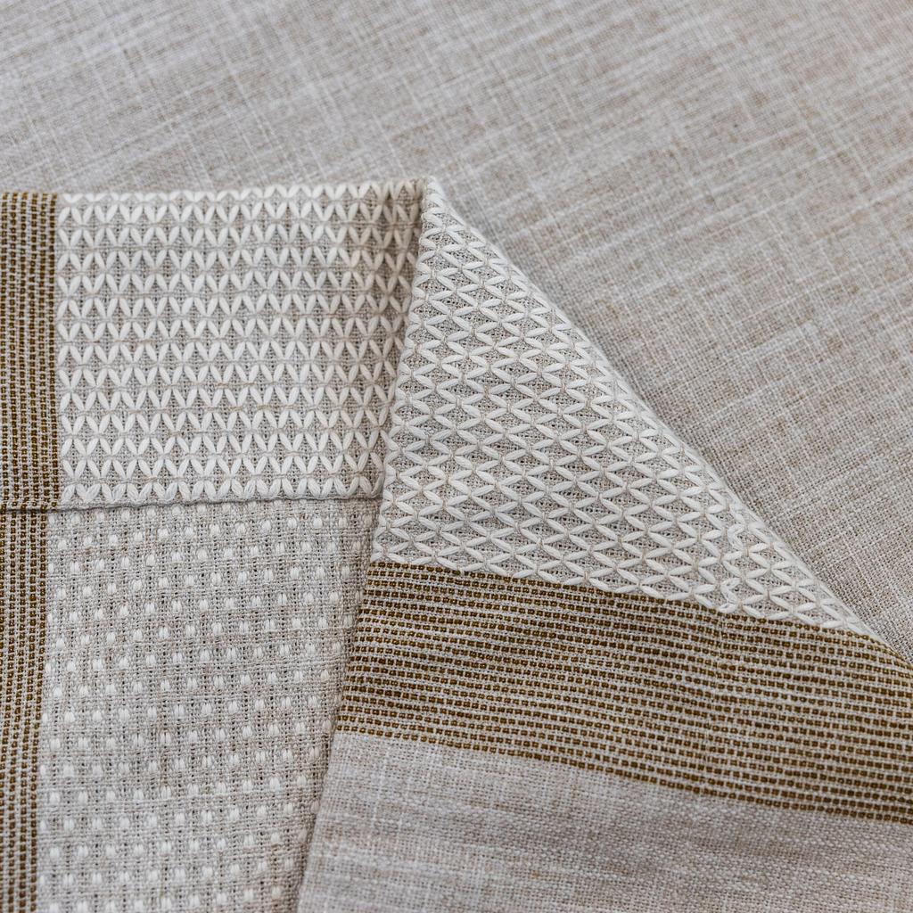 Finished Curtains American Country Living Room Semi-Blackout Windows Geometric Stripes Coffee Kitchen Curtains