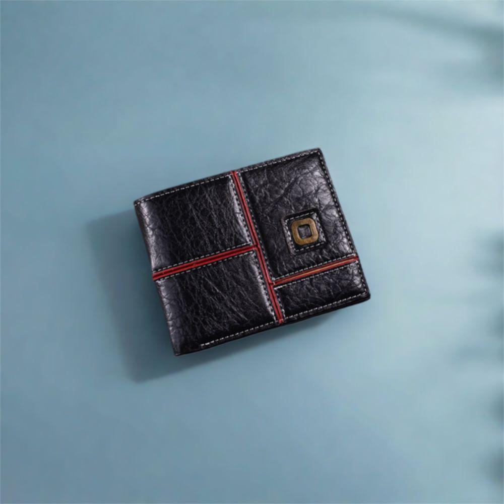 Pu Leather Male Bifold Wallets Classic Coin Pocket Fashion Men's Short Wallet  Daily