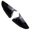ABS Carbon Fiber Black Side Wing Rearview Mirror Cover Cap Trim for Cadillac CT5     2024 US version