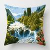 Home Living Room Decoration Cushion Covers Vintage Oil Painting Style Throw Pillow Cover4545 Pillowcase 40x40cm 50x50 45x45