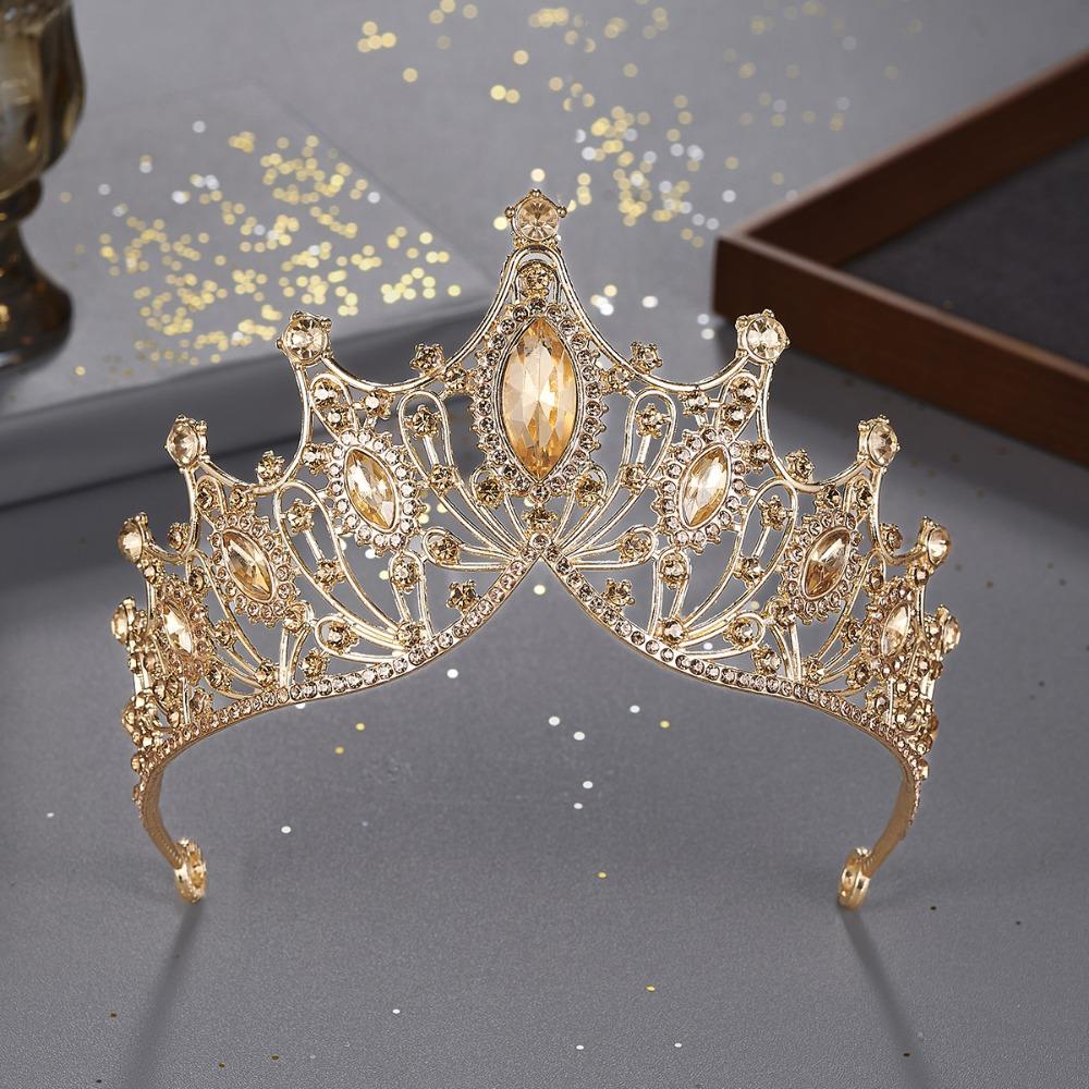 Crystal Bridal Crown Cosplay Royal Princess Crown Fashion Queen Crown  Wedding Accessories