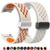 Siliconen Band voor Samsung Galaxy Watch 7 6 5 4 40mm 44mm 5Pro 45mm Magnetische Sluiting Geen Kieren Band 6 Classic 43mm 47mm 42 Armband