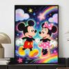 Disney Diamonds Full Diamond Art Painting Kit Mickey Minnie Home DecorDreamy Rainbow Stars (119 Characters)