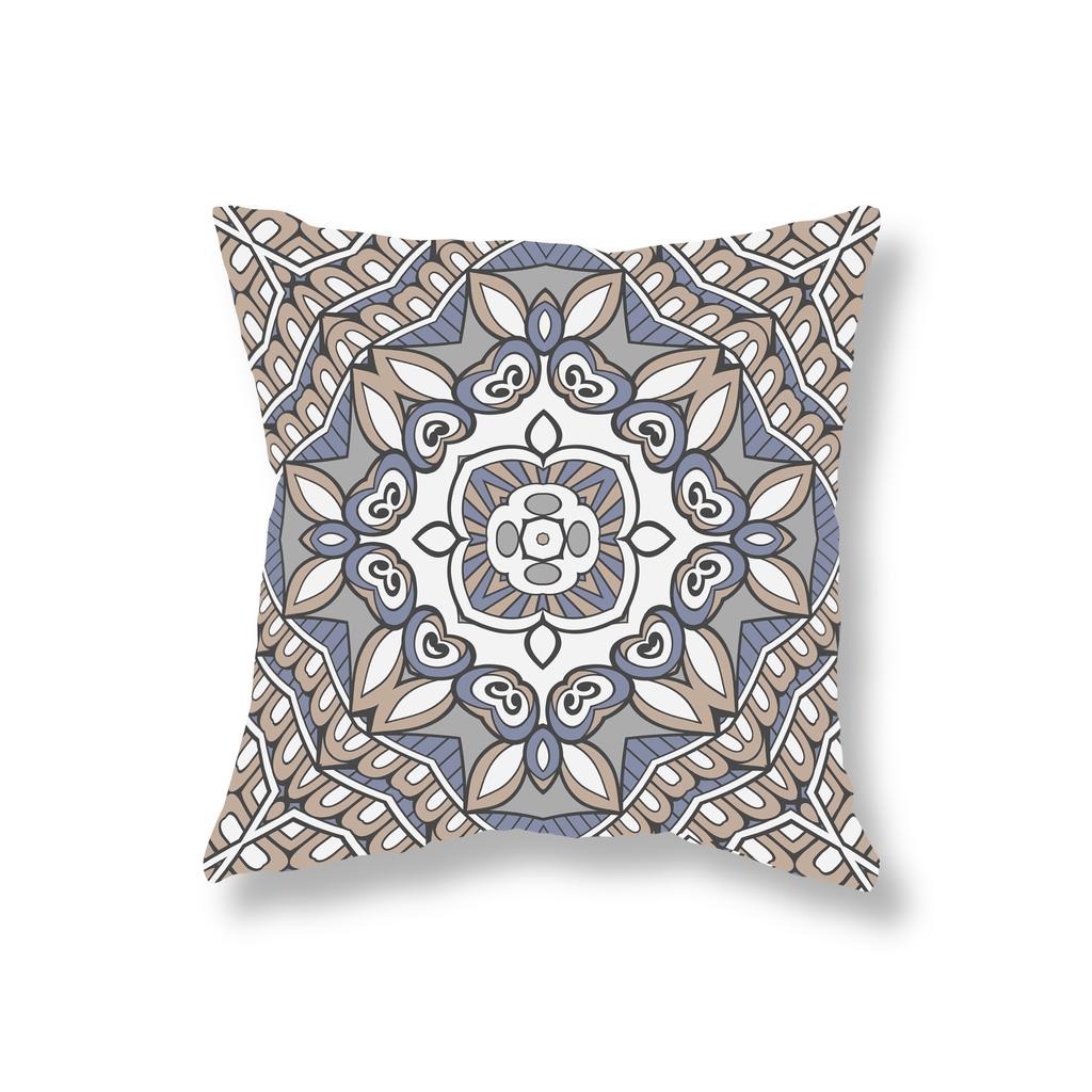 Husă de pernă cu imprimare geometrică etnică Decorație pentru canapea, noptieră, birou, scaun de joc, husă de pernă, decorare pentru casă 45x45cm