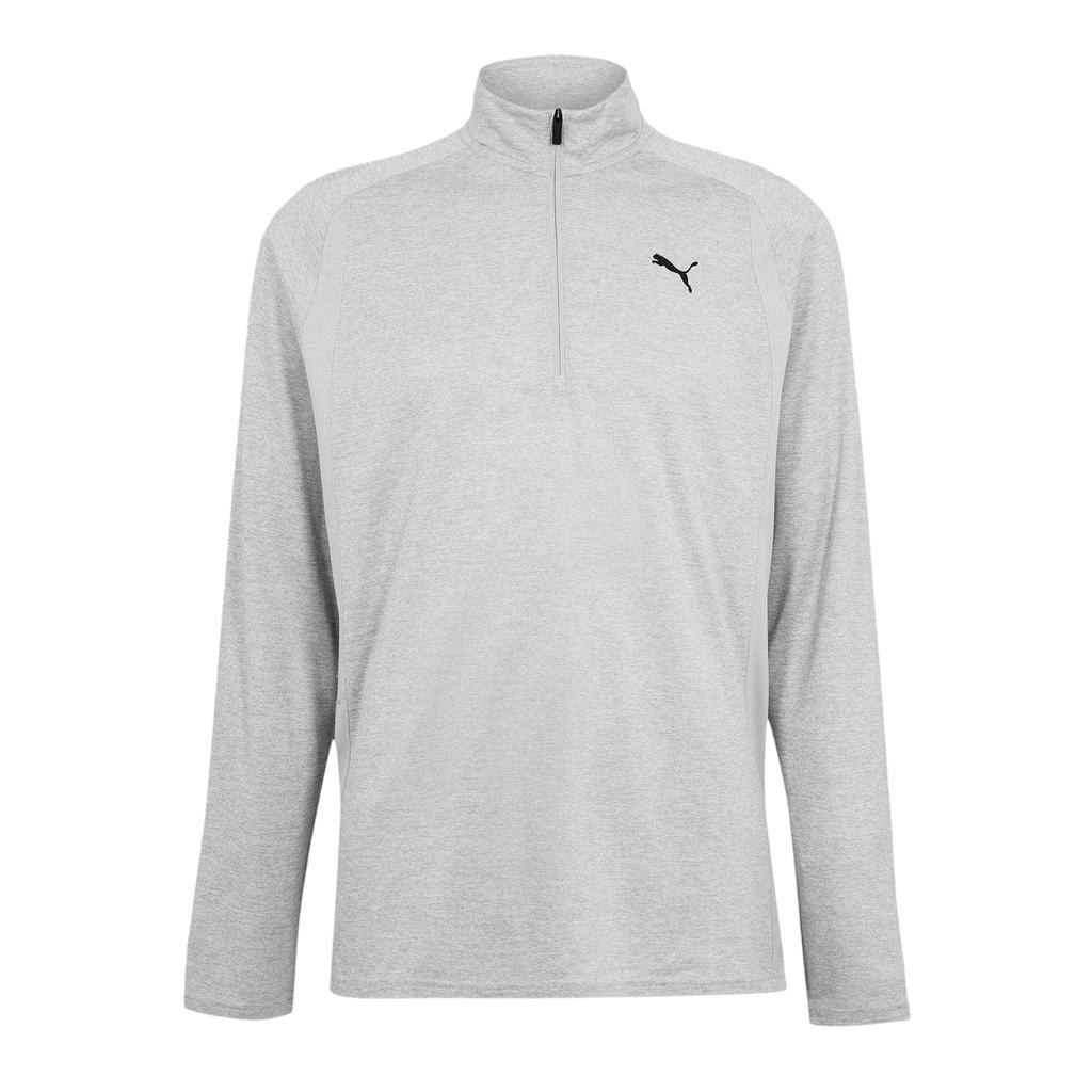 Puma Mens Performance Quarter Zip Tailored Long-Sleeved Top