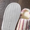 Embroidered cotton slippers autumn and winter dormitory wear-resistant velvet warm home couple shoes