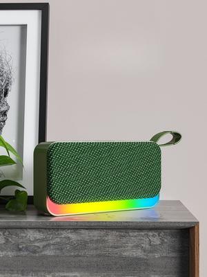 1Pc Bluetooth Speaker, Portable Wireless, with Card Slot and USB Flash Drive, Handheld RGB Light, Gift, Fabric Mini Speaker