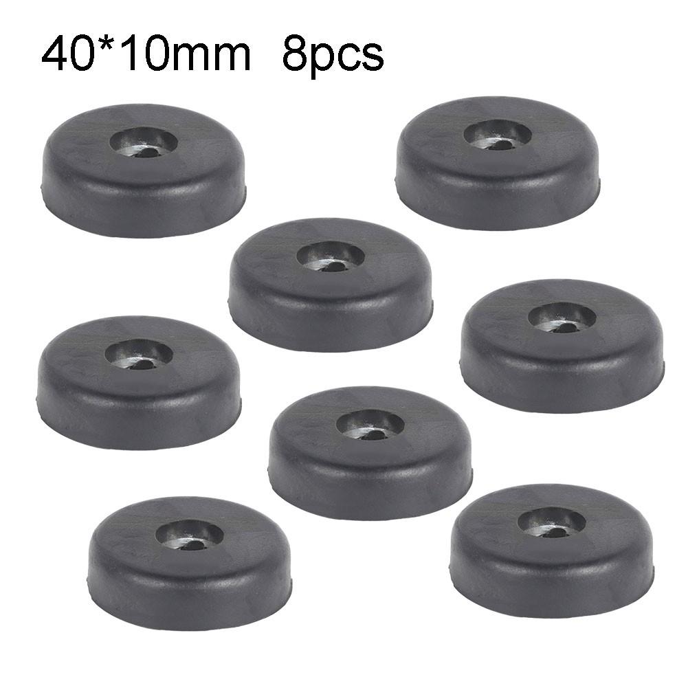 8pcs Speaker Cabinet Rubber Table Conical Full Size