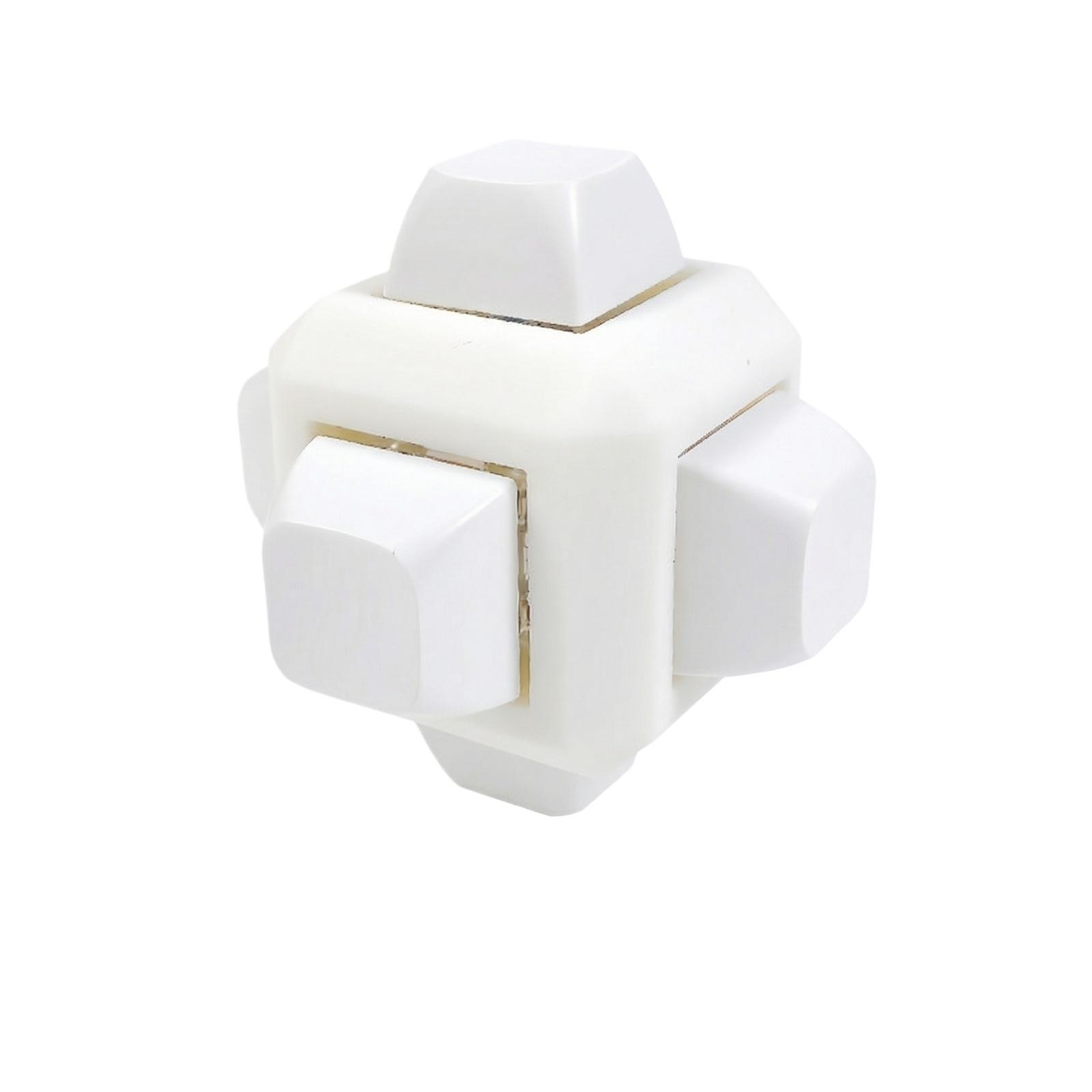 

Mechanical Button Stress Relief Toy With Sound: Press To Decompress Silent: Six-Button Decompression Button : Stress Relief Toy One Size білий