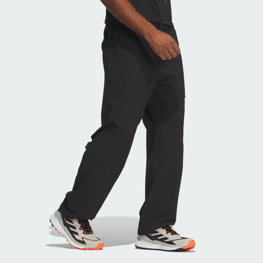 Adidas Wind.Rdy Softshell Trousers Solid Color Logo Outdoor Softshell Sports Long Pants Men Bottoms Black IN2231