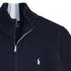 Polo Ralph Lauren Sweater FW24 Solid Color Logo Embroidered Half High Neck Zipper Long Sleeve Knit Kids sweaters Deep-Blue CWPOSWEY6820537-410
