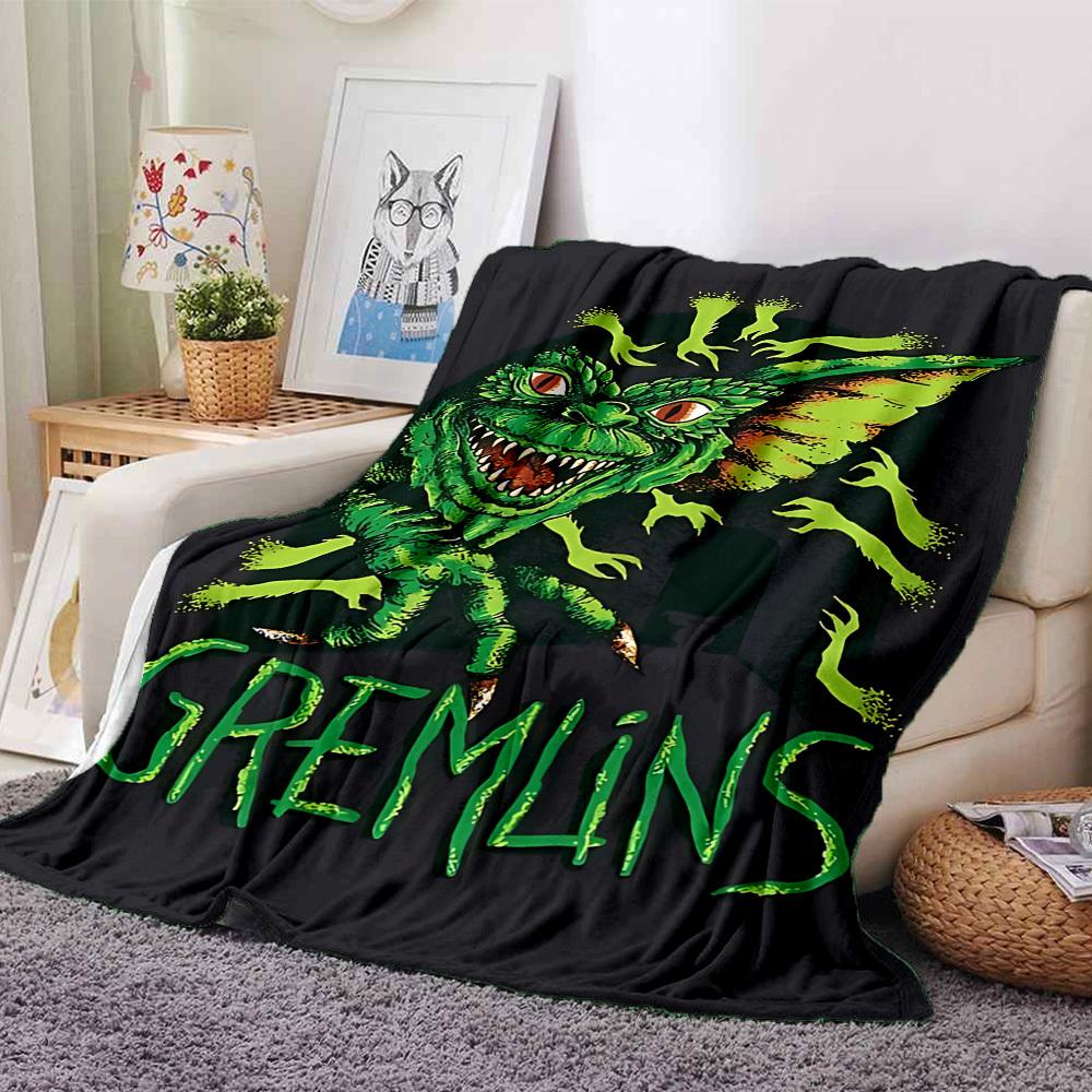 

1pc Gremlins Throw Blanket - Soft Flannel, Cozy All-Season Polyester Perfect for Home, Office, Bedroom 1092 80cmx120cm(31inx47in)