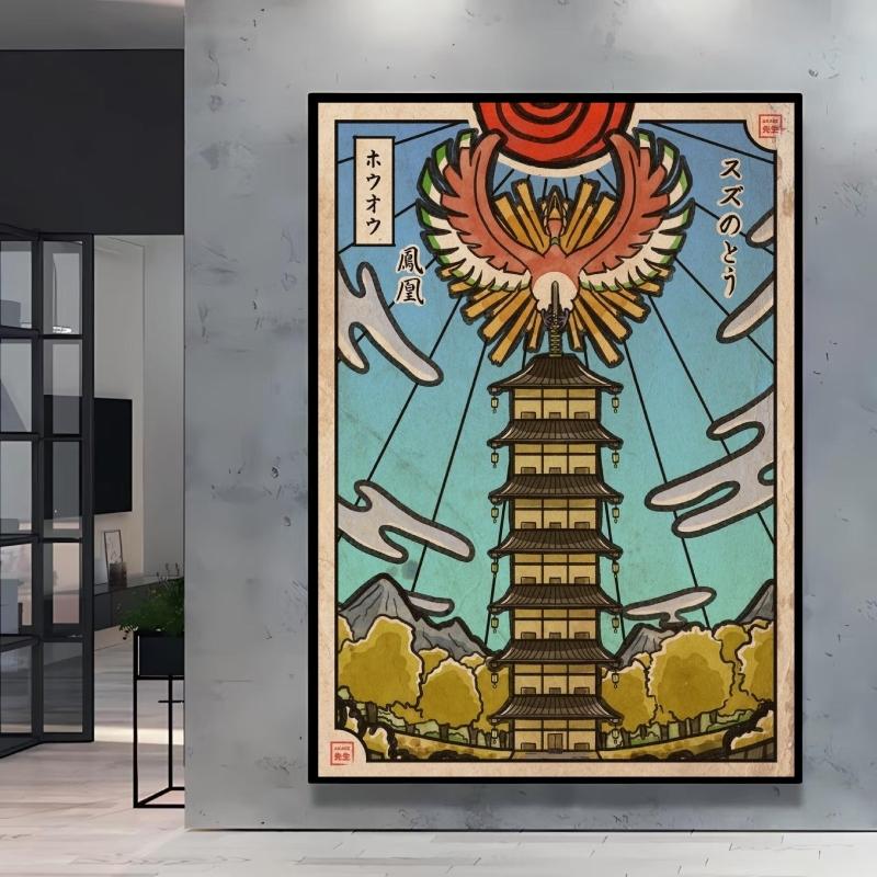 Leinwand Kunstwerk Malerei Pokemon Schiggy Poster Cartoon Bild Klassisch Haus Schlafzimmer Dekoration Gemälde Kindergeschenk