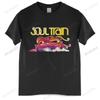 Men O-neck Tshirt Fashion Brand T-shirt Black New New Vintage Soul Train Don Cornelius Rap Hip Hop Men's Black T-Shirt Euro Size