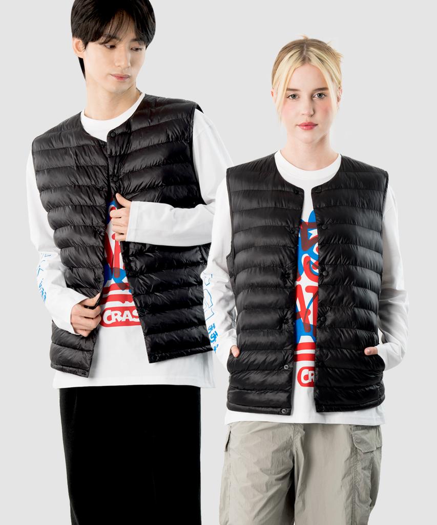 Armedes Unisex U-Neck Lightweight Padded Vest Ar-613 (3 Colors)
