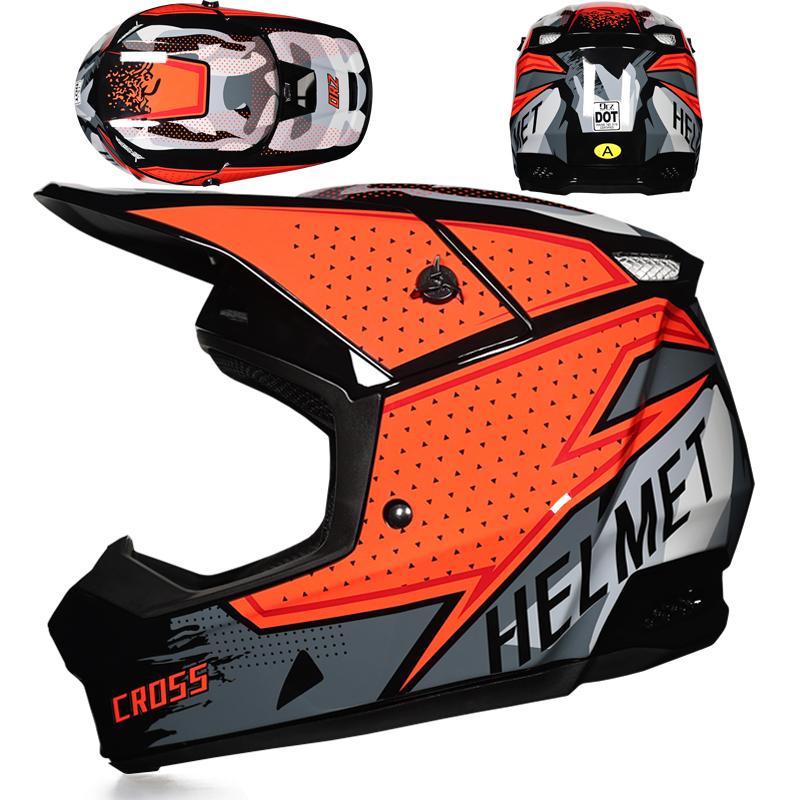 New Children Motorcycle Helmet Off-Road Helmet Downhill Am Dh Cross Capacetes Motocross Cascos Go-Kart Dot Certification Rally