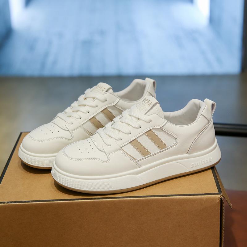 Little white shoes women's spring and autumn new versatile thin flat bottom soft sole light student leisure sports board shoes women's
