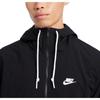 Nike Club Woven Zip Comfort Breathable Jacket Men Jackets Black White FB7398-010