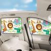Autofenster-Sonnenschutz, Sonnenschutz für Babys, Sichtschutzvorhang im Kinderwagen, Verdunkelungsvorhang für Auto mit integrierter Schiene.