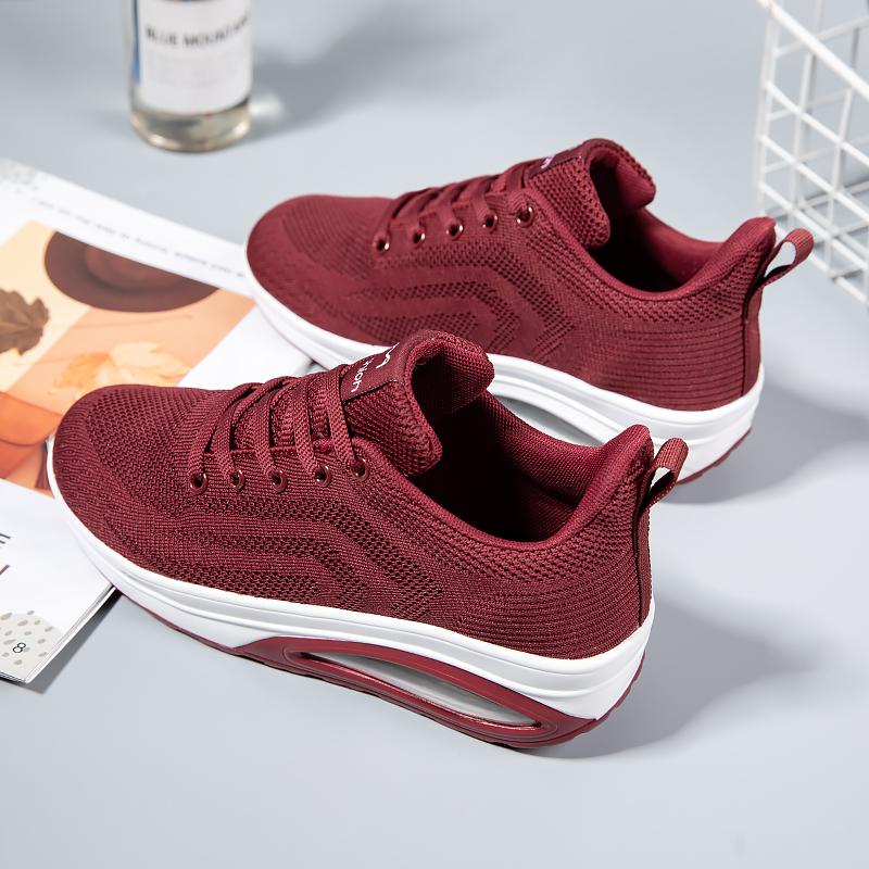 HOHO FAIR Dámské boty Dámské letní prodyšné ležérní vulkanizované boty Femme s tlustou podrážkou Gymnastická obuv