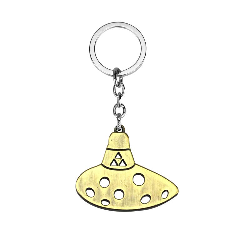 The Legend of Zeldas Pendant Keyring for Men Women Vintage Triforce Triangle Amulet Key Chain Cosplay Party Jewelry Gifts