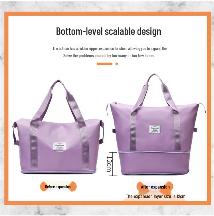 Large Capacity Yoga & Fitness Sports Bag with Dry/Wet Separation & Customizable Logo