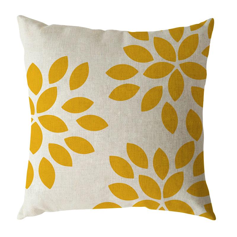 Simple Geometric Linen Pillow Case Digital Printing Modern Duvet Cover Sofa Car Pillow