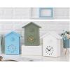 Silent ABS Cuckoo Clock Wall Mounted Alarm House Shaped Telling Time Electronic Desk Clock for Home Office Kids Room