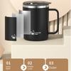 Heat-resistant Insulated Mug Double-layer Water Cup Portable Milk Tea Cup  Travel