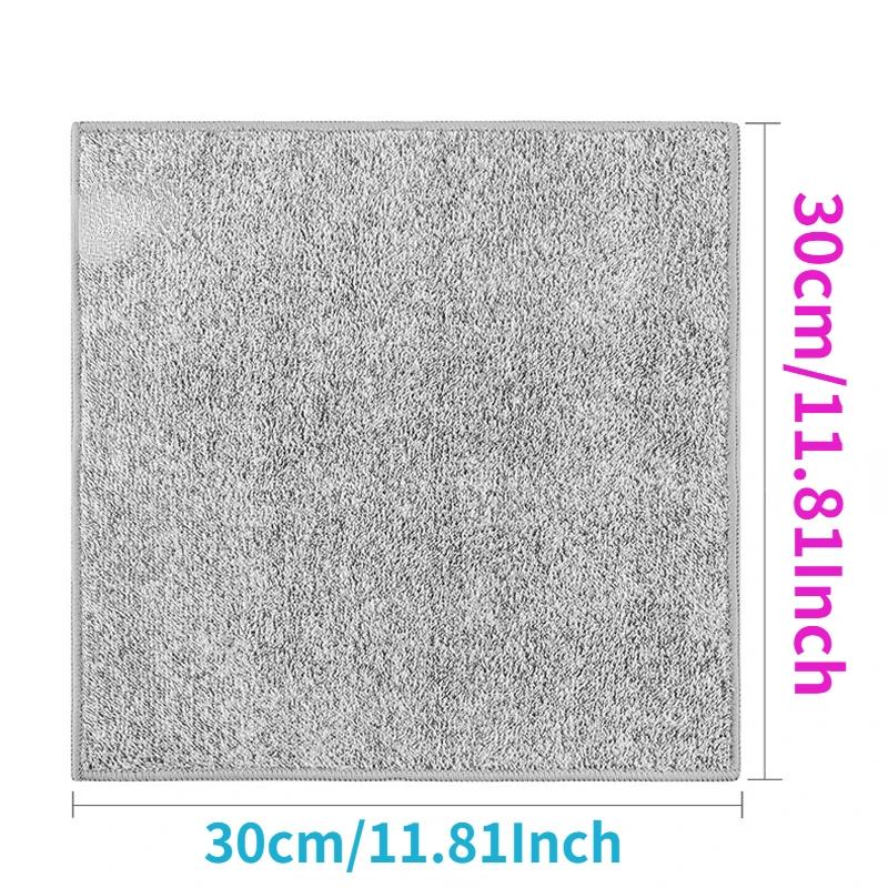 20*20cm Čisticí utěrky z bambusového uhlíku, hadry, savé, nepřilnavé k oleji, na mytí, kuchyňská utěrka, domácí čisticí nástroje