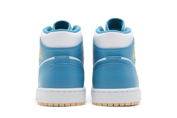 Men's Sneakers Jordan 1 Mid Aquatone Aquatone/Celestial Gold/White