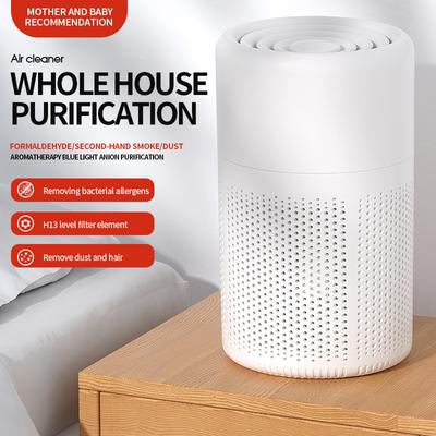 2024 New Household Air Purifier Quickly Removes Odors Blue Light Anion Fresh Air Can Add with Essential Oil Indoor Deodorizer