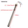 SNDHEATER 220V 1.5KW Electric Water Heating Element for Solar Tank G1" 32MM Thread with Temperature Control 37CM 3 Wire with Cap