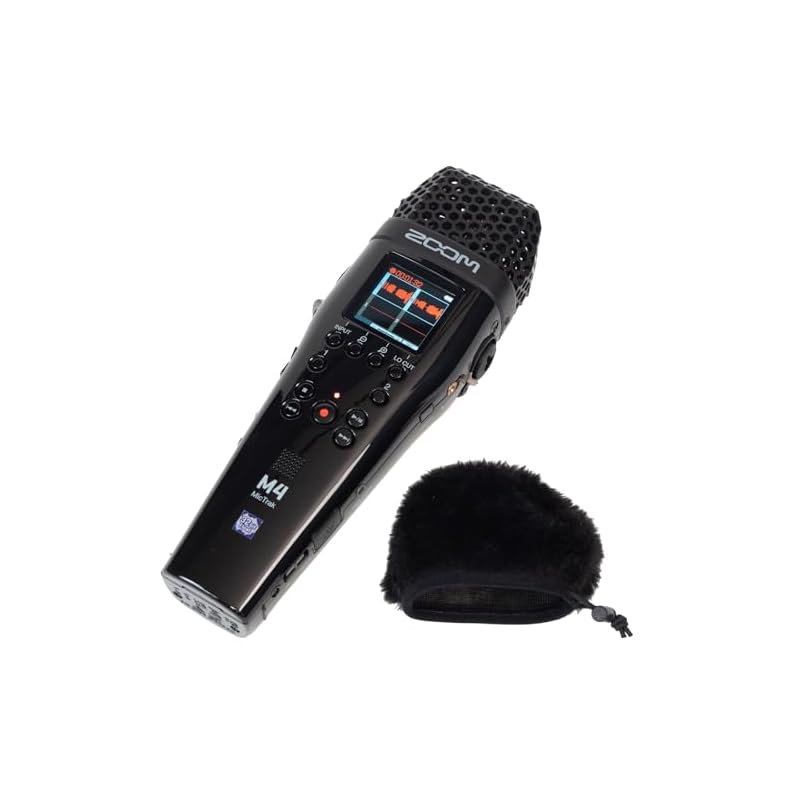 ZOOM M4 Handy Recorder with 32-bit Float Recording, 4-Track Simultaneous Recording, Time Code, and Battery Operation for Acoustic Guitar, Street