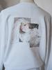 [USED] Aojukou MASCATALE Illustration Print Sweatshirt (White) Unisex