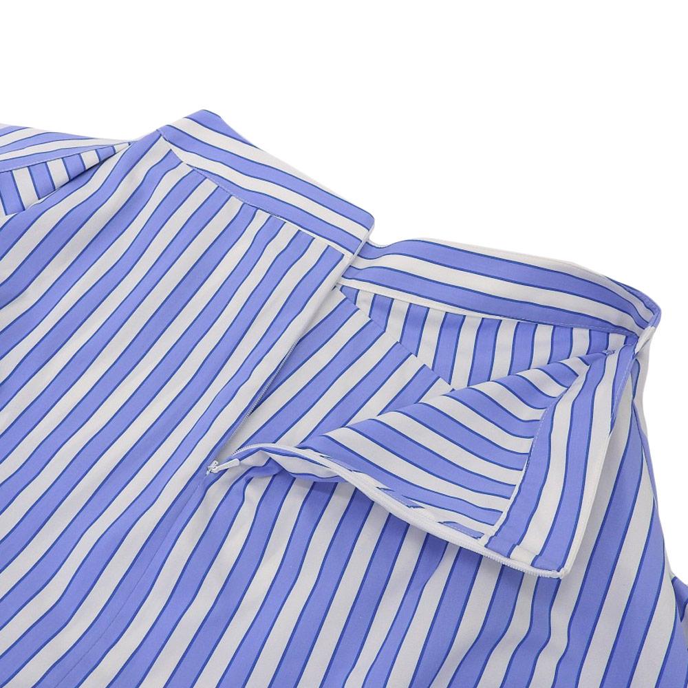 J.W.Anderson JW Anderson Cotton Wrap Skirt, Women's, Blue x White, Size 32, Blue/White skirt 32(EU) Blue / WhiteUsed