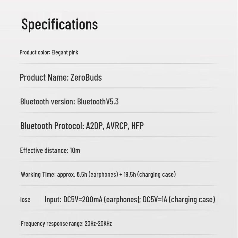 EDIFIER ZeroBuds True Wireless Bluetooth Earbuds