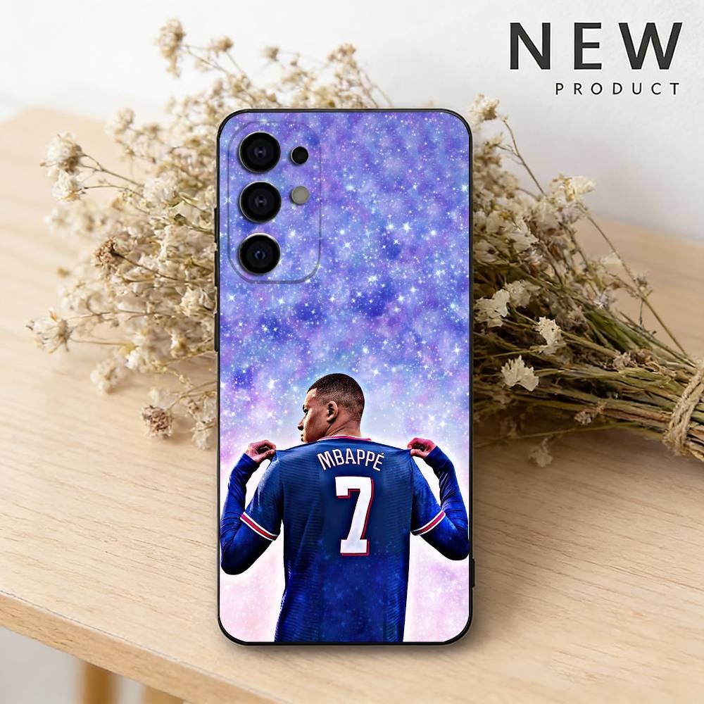 

Football K-Kylian M-MbappeS phone Case For Samsung S26,25,24,21,22,23,30,20,Ultra,Plus,Fe,Lite Black Soft Cover Samsung S21Ultra