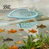 Ornamental Shrimp Habitat Floating Betta Hammock Heart Shape Aquarium Hideout Feeding Ring Hideaway Cave Bed Resting Spot for Nano Tanks Corydoras