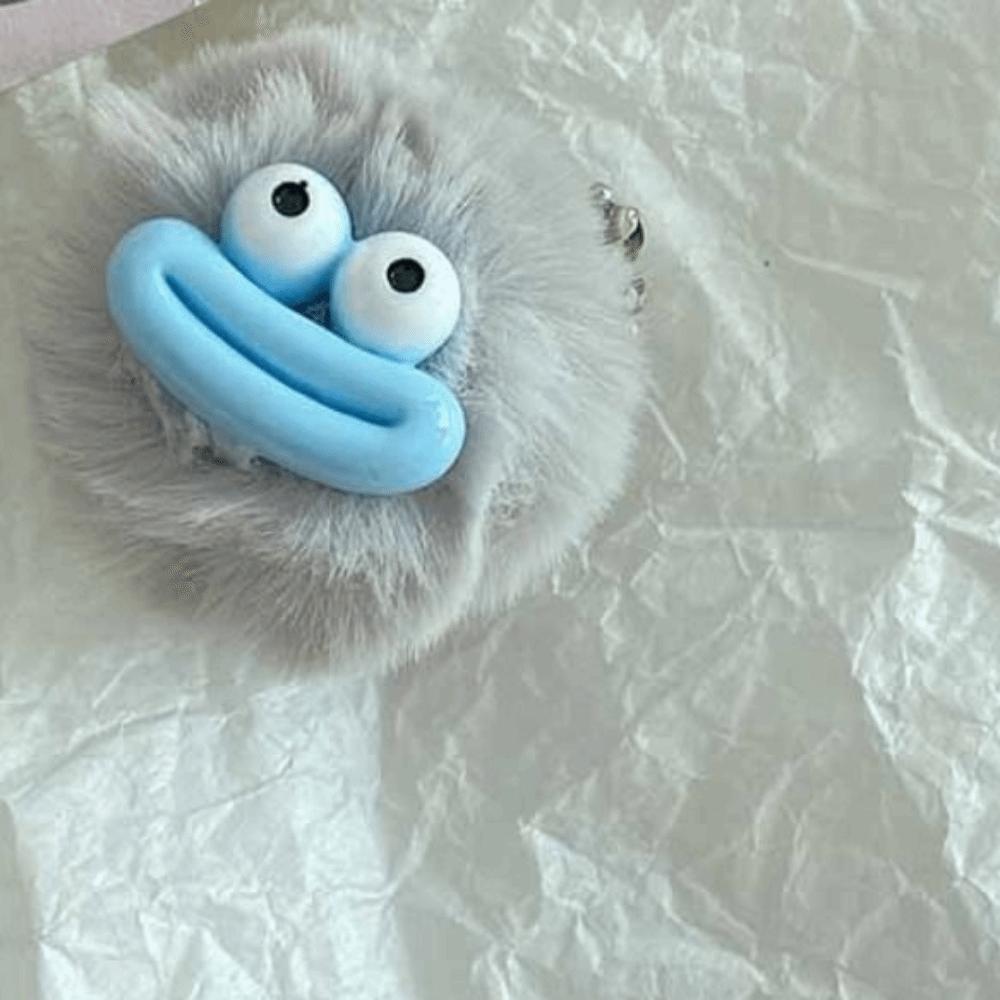 Mini Funny Clown Keychain Plushies Big Mouth Plush Pendant Cute Sausage Mouth Keyring  Bag Pendant