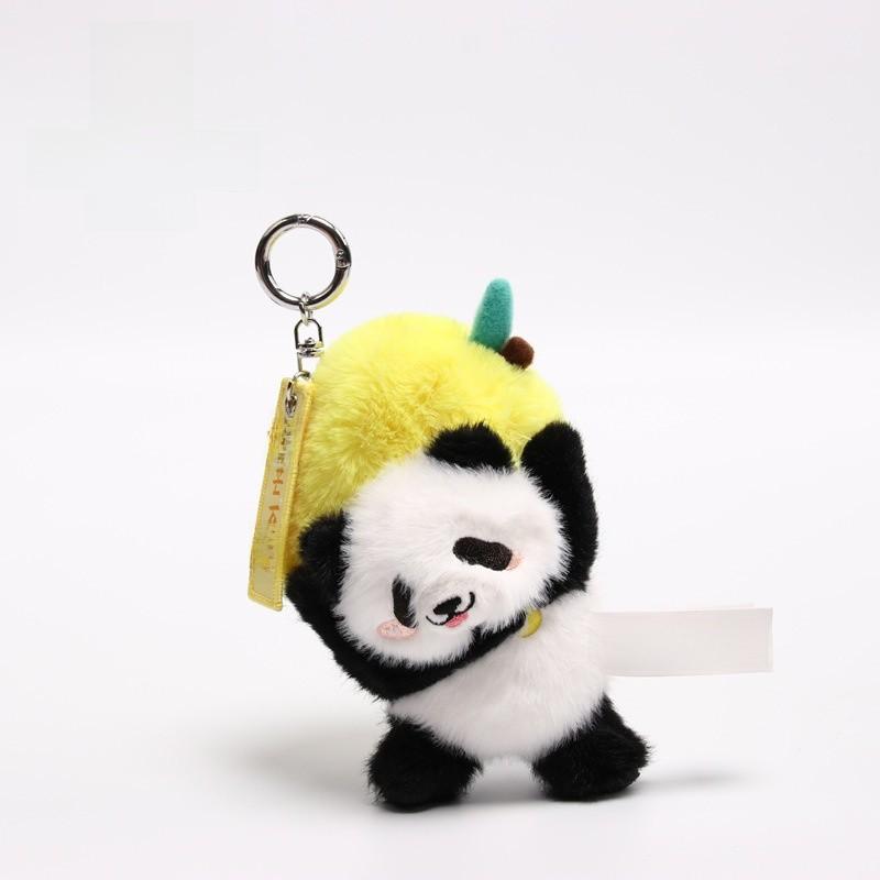 Panda Plush Keyring With Genuine Authorized Sticker For Graduation Season Style A