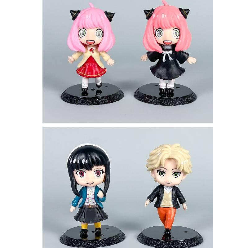 Spy Family Loid Anya Yor Anime Character Model Ornament Set For Collectors And Anime Memorabilia