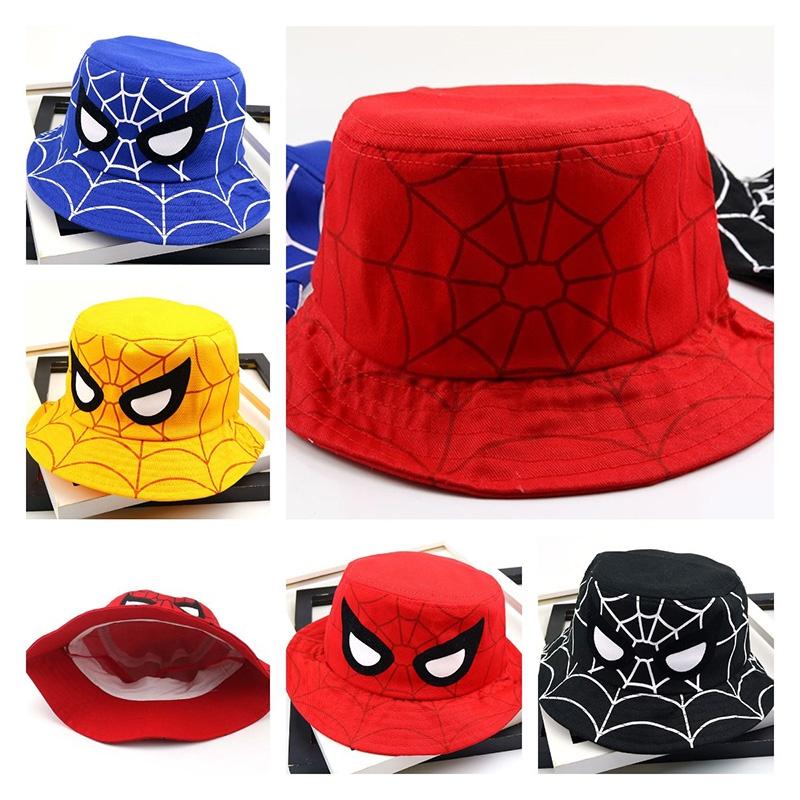 Spider-Man Fischerhut für Kinder, Baumwollmaterial, Perfekter Sommer-, Herbst-Winterhut